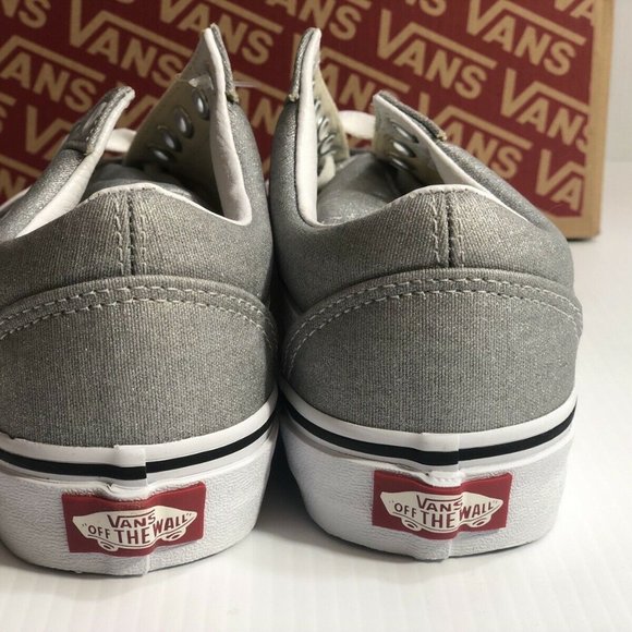 Vans Old Skool Sparkle Shimmer Silver Sneakers - Picture 4 of 9